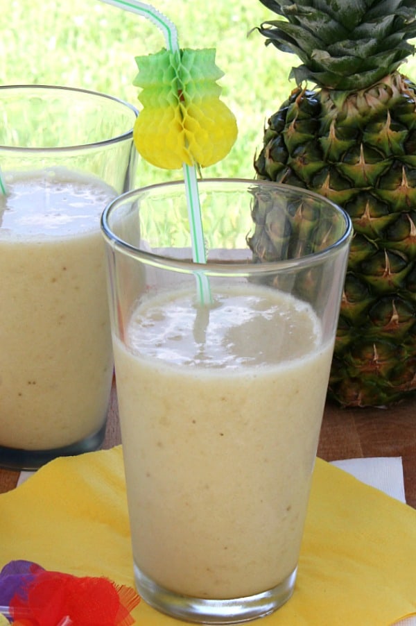 Coconut Pineapple Banana Smoothie - The Bitter Side of Sweet