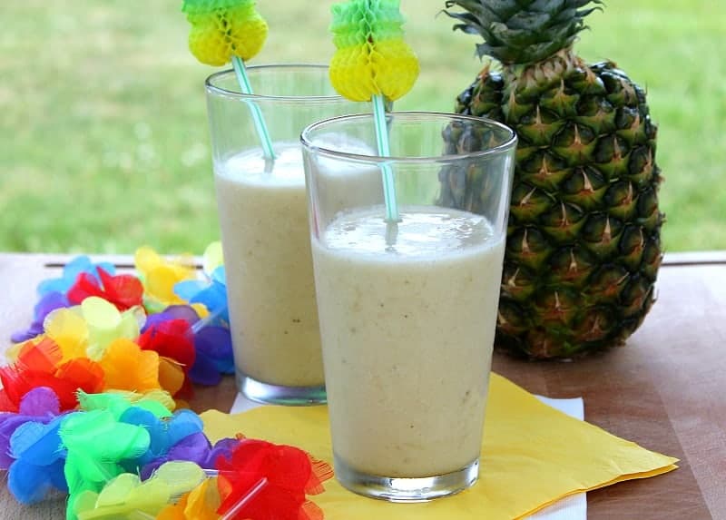 Coconut Pineapple Banana Smoothie - The Bitter Side of Sweet
