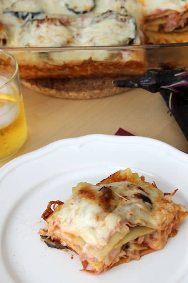 Ham Eggplant Lasagna - The Bitter Side of Sweet #LifesBetterWithTheLion