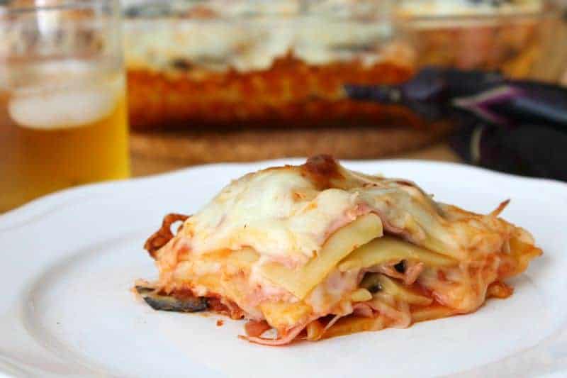 Ham Eggplant Lasagna - The Bitter Side of Sweet #LifesBetterWithTheLion