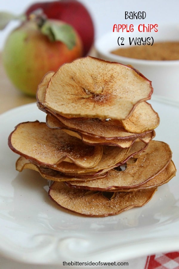Baked Apple Chips (2 Ways) - The Bitter Side of Sweet