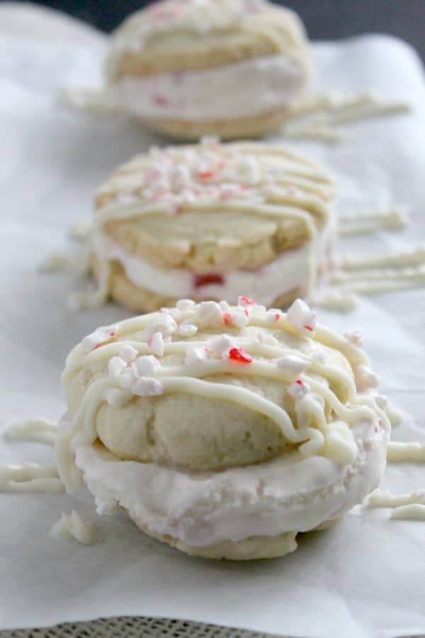 Peppermint Sugar Cookie Ice Cream Sandwiches - The Bitter Side of Sweet #NestleHoliday #CollectiveBias #ad