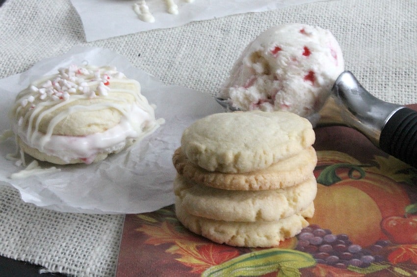 Peppermint Sugar Cookie Ice Cream Sandwiches - The Bitter Side of Sweet #NestleHoliday #CollectiveBias #ad