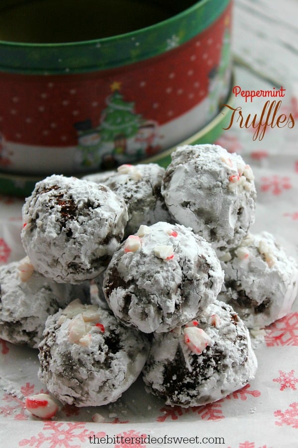Peppermint Truffles - The Bitter Side of Sweet #christmasweek