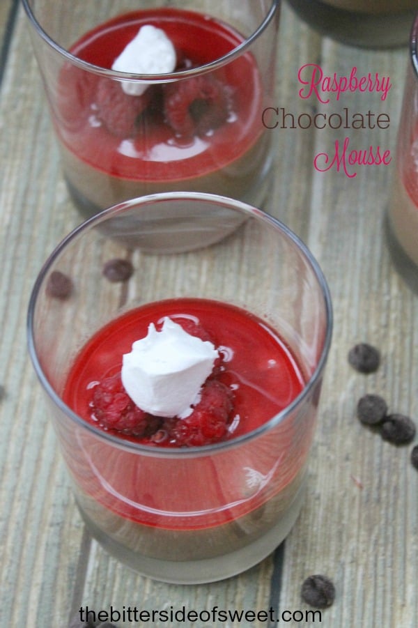 Raspberry Chocolate Mousse – The Bitter Side of Sweet #ZingBakingHoliday #ad