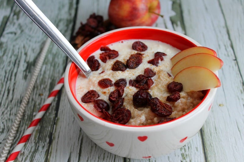Apple Cranberry Oatmeal Smoothie Bowl | The Bitter Side of Sweet #BringYourBestBowl #Target #ad