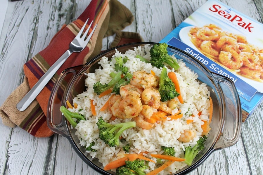 Shrimp Broccoli Rice | The Bitter Side of Sweet #ShrimpItUp #ad
