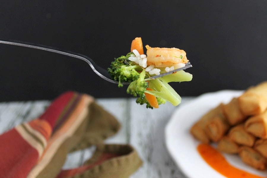 Shrimp Broccoli Rice | The Bitter Side of Sweet #ShrimpItUp #ad
