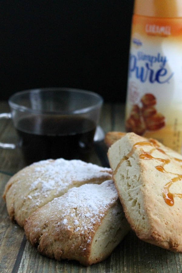 Vanilla Caramel Scones | The Bitter Side of Sweet #IDSimplyPure #ad