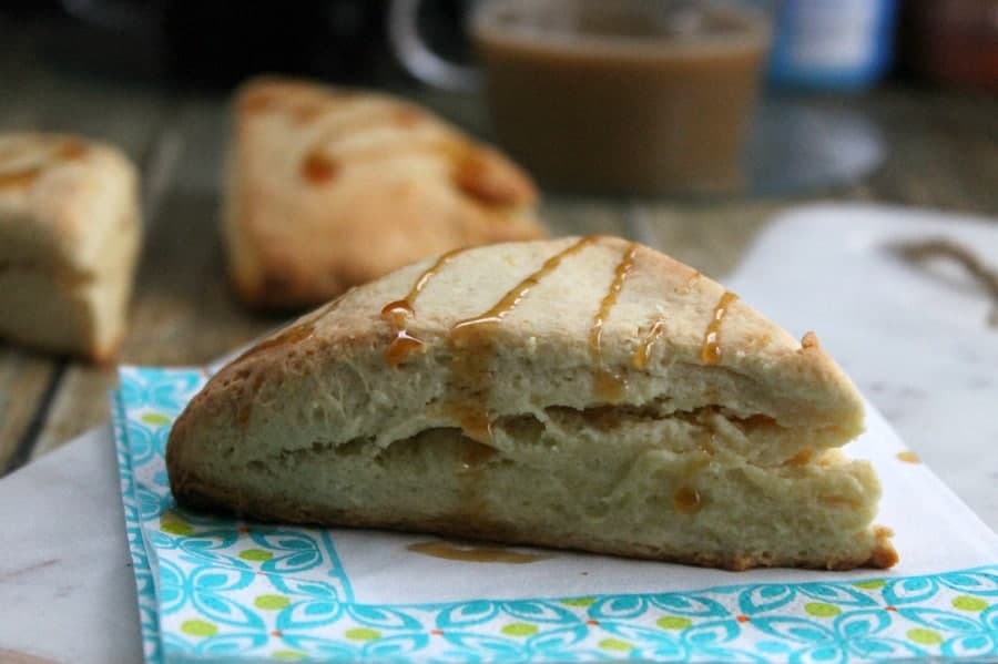 Vanilla Caramel Scones | The Bitter Side of Sweet #IDSimplyPure #ad