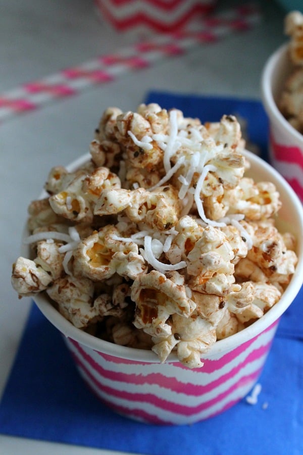 Chocolate Coconut Flax Popcorn | The Bitter Side of Sweet