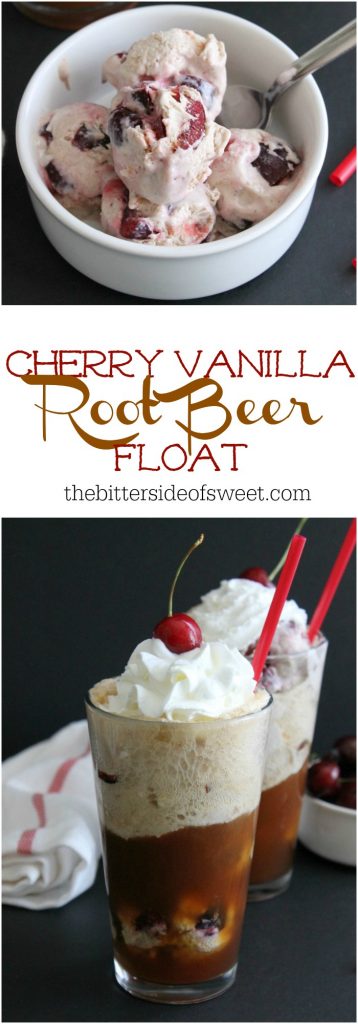 Cherry Vanilla Root Beer Float | The Bitter Side of Sweet #ad