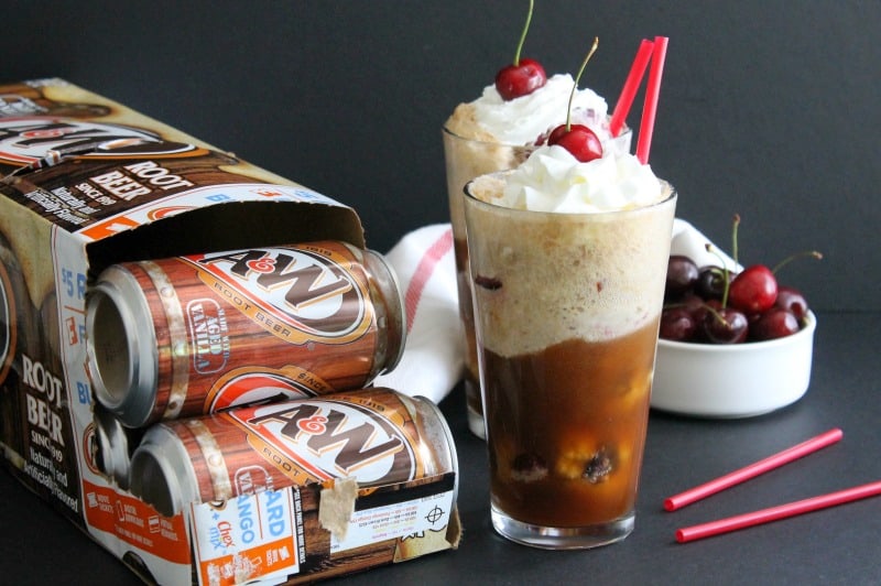 Cherry Vanilla Root Beer Float | The Bitter Side of Sweet #ad