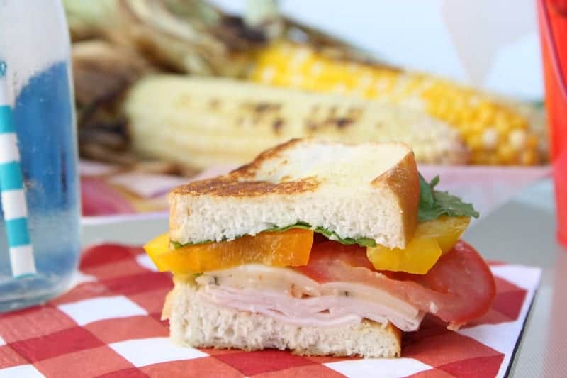 #ad Grilled Turkey Veggie Sandwich | The Bitter Side of Sweet