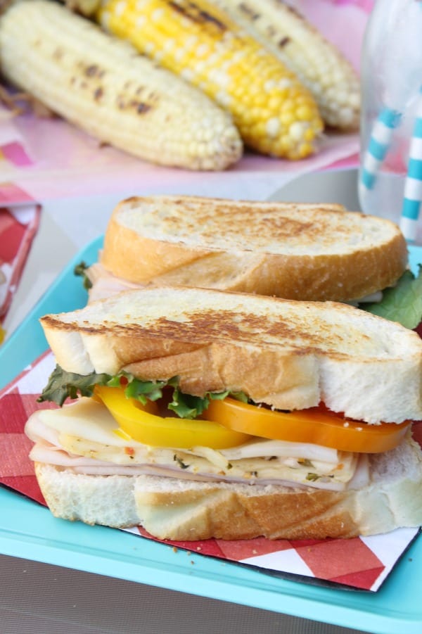 #ad Grilled Turkey Veggie Sandwich | The Bitter Side of Sweet
