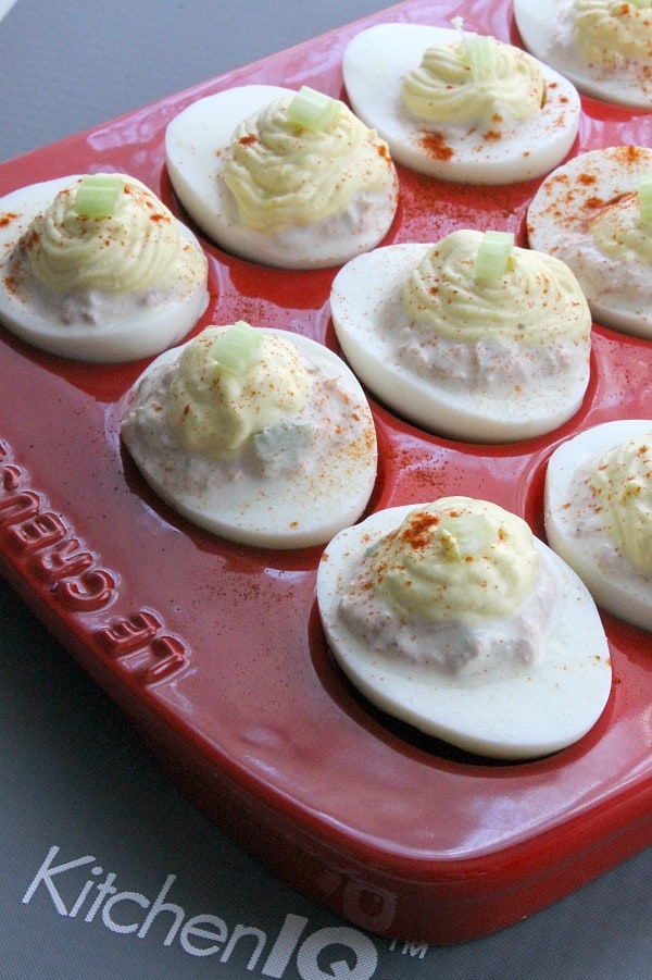Tuna Salad Deviled Eggs | The Bitter Side of Sweet