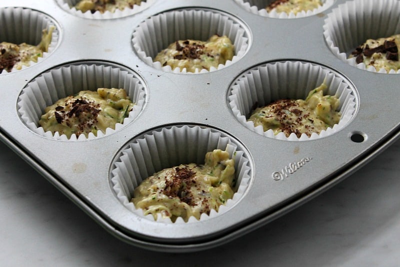 Chocolate Zucchini Banana Muffins | The Bitter Side of Sweet #SundaySupper