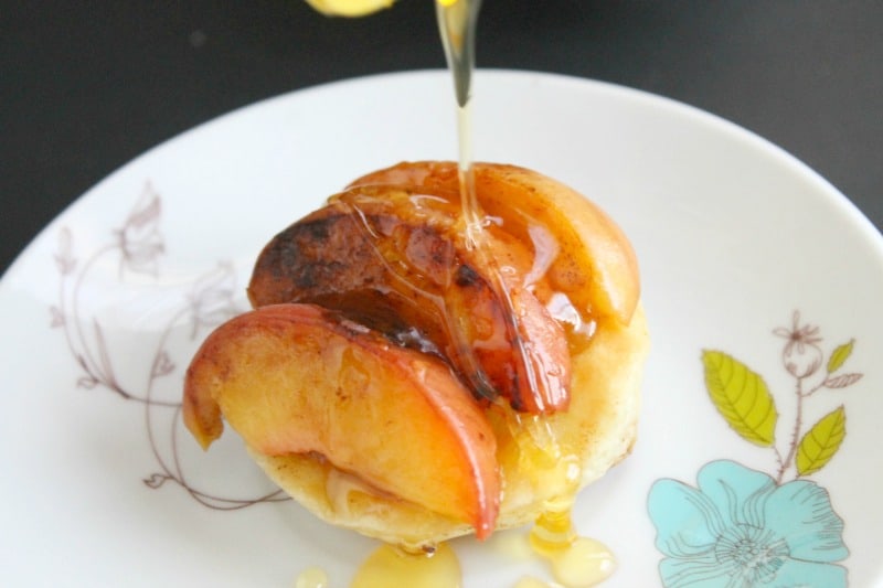 Grilled Peach Puffs | The Bitter Side of Sweet