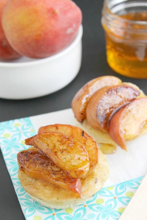 Grilled Peach Puffs | The Bitter Side of Sweet