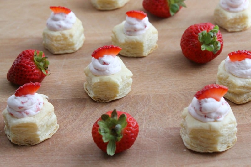 Strawberry Cream Puff Pastry Cups | The Bitter Side of Sweet