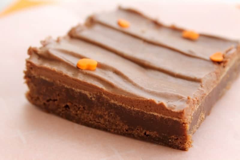 Lunch Lady Pumpkin Brownies | The Bitter Side of Sweet