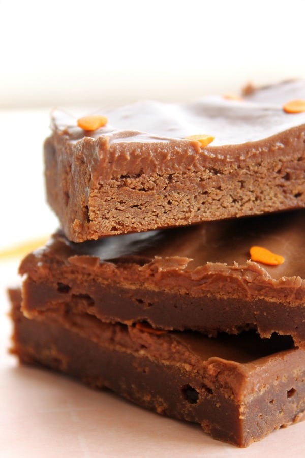 Lunch Lady Pumpkin Brownies | The Bitter Side of Sweet