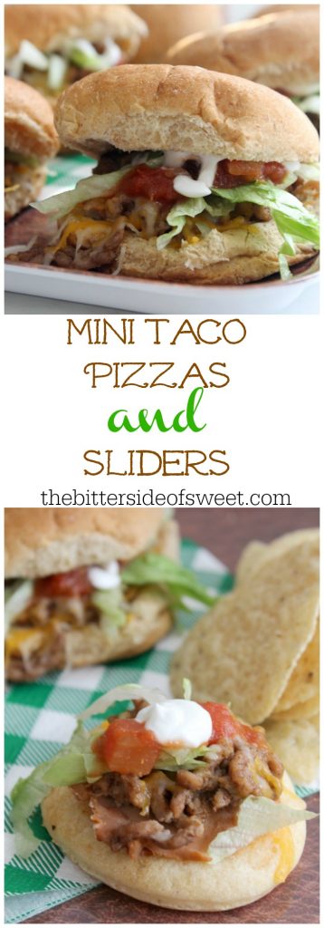 Mini Taco Pizzas and Sliders | The Bitter Side of Sweet #MakeGameTimeSaucy #ad