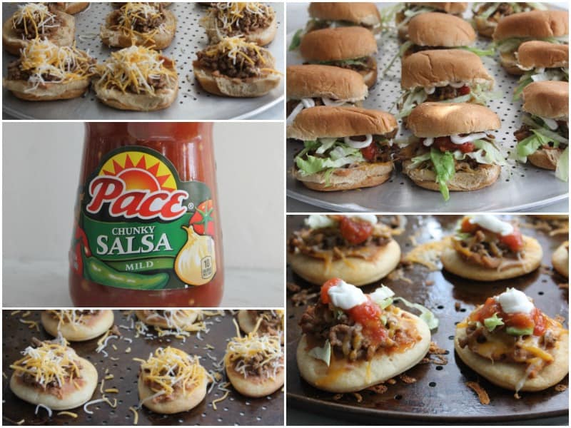Mini Taco Pizzas and Sliders | The Bitter Side of Sweet #MakeGameTimeSaucy #ad