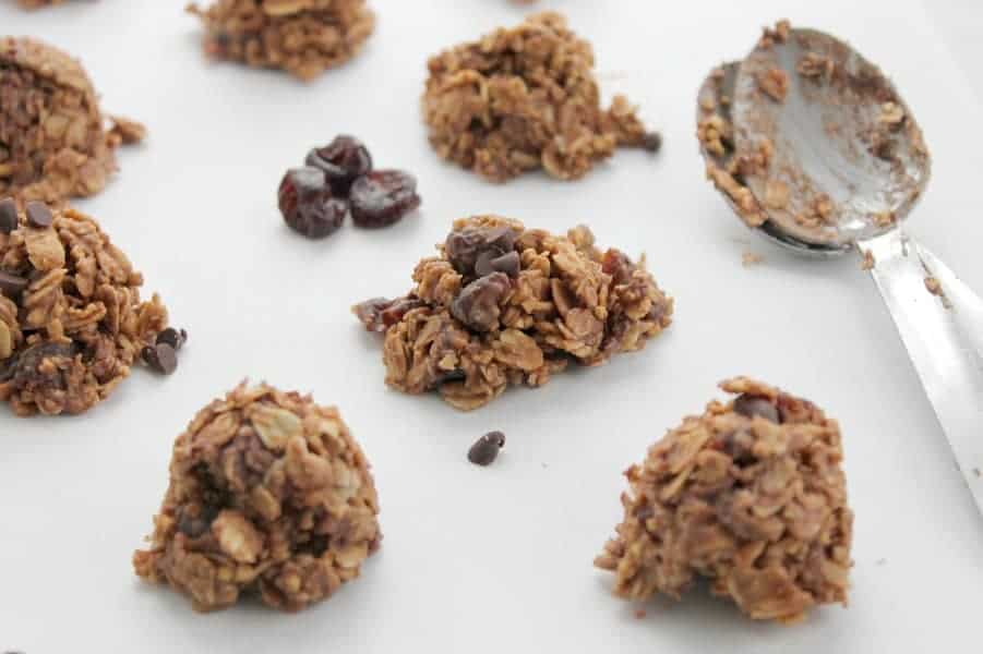 Chocolate Cherry No Bake Cookies | The Bitter Side of Sweet