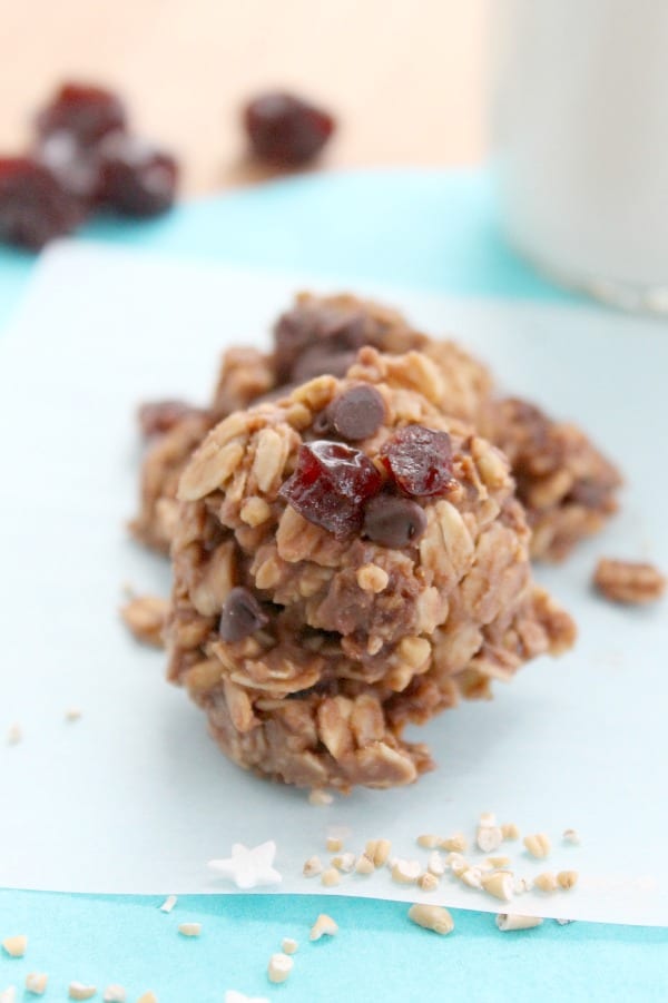 Chocolate Cherry No Bake Cookies | The Bitter Side of Sweet