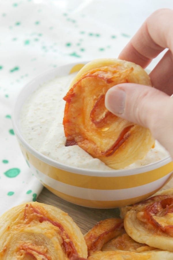 Pepperoni Pizza Pinwheels | The Bitter Side of Sweet