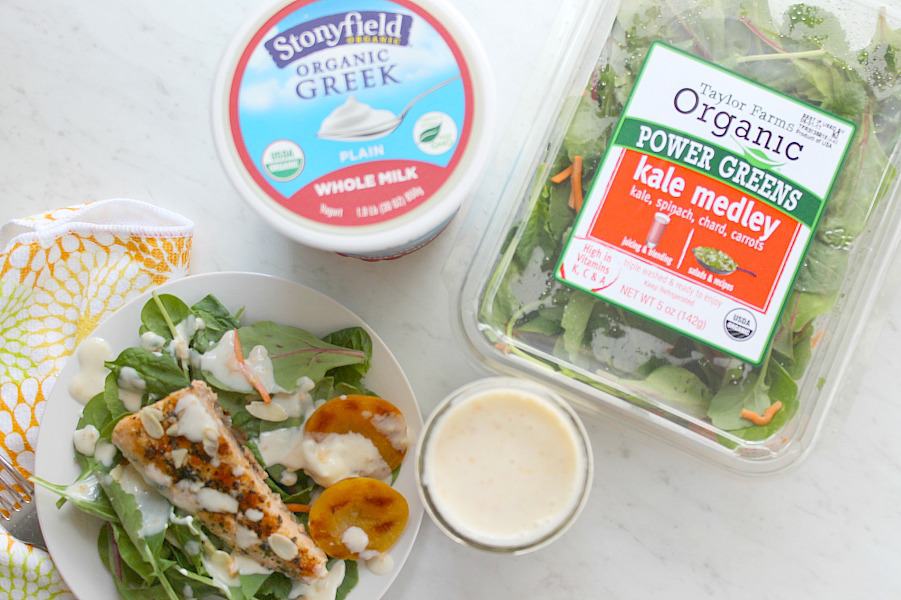 Grilled Salmon Salad with Apricot Dressing | The Bitter Side of Sweet