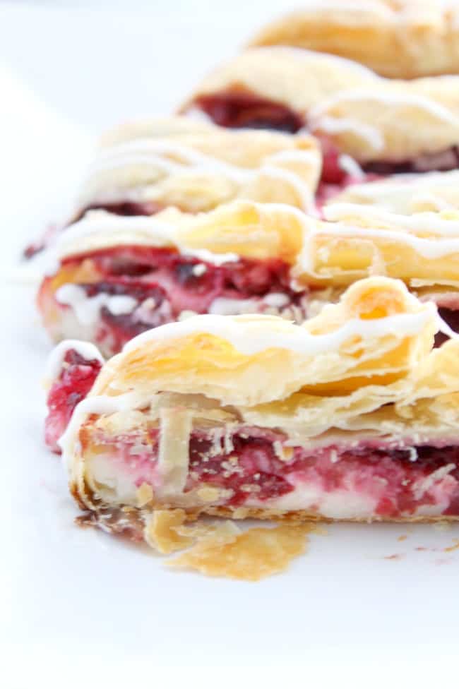 This Cherry Cream Cheese Danish Braid Recipe couldn’t be easier. Just a few ingredients and you’ll have a freshly baked Danish for brunch!