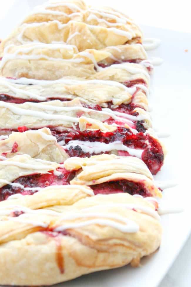 Cherry Cream Cheese Danish Braid | The Bitter Side of Sweet