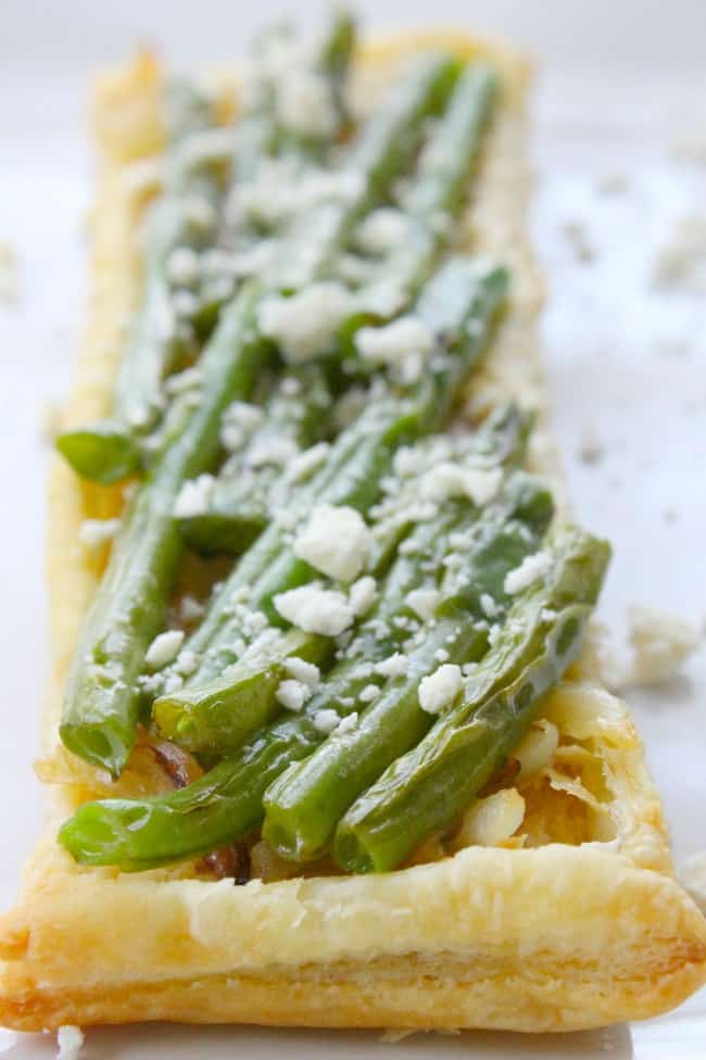 Grilled Green Beans and Onion Tarts | The Bitter Side of Sweet
