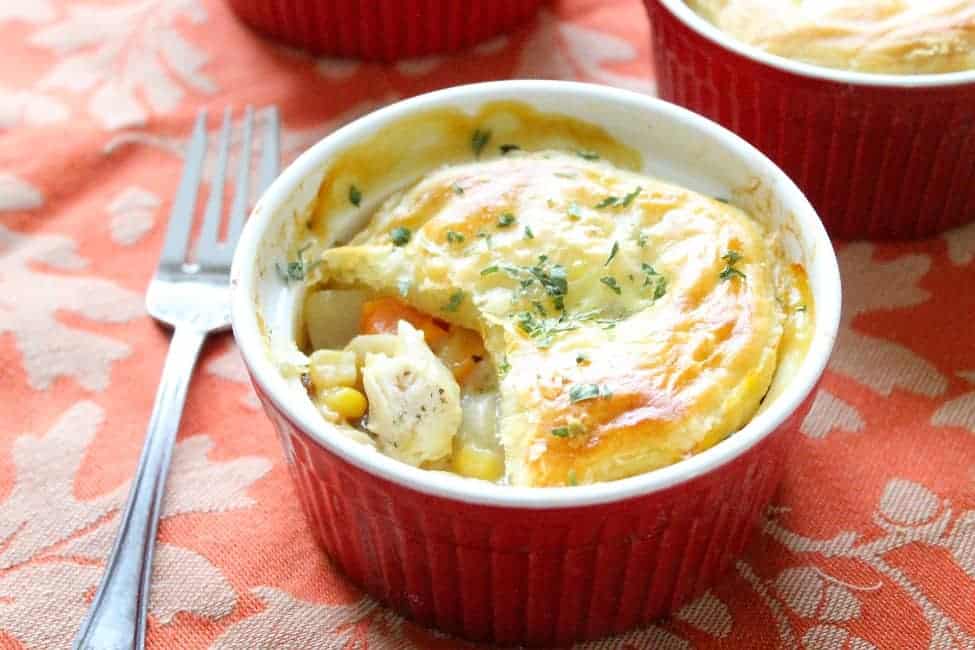 Individual Puff Pastry Chicken Pot Pies | The Bitter Side of Sweet