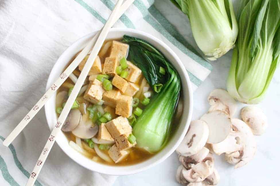 Tofu Teriyaki Noodle Soup | The Bitter Side of Sweet #ad #fortune #chefyaki