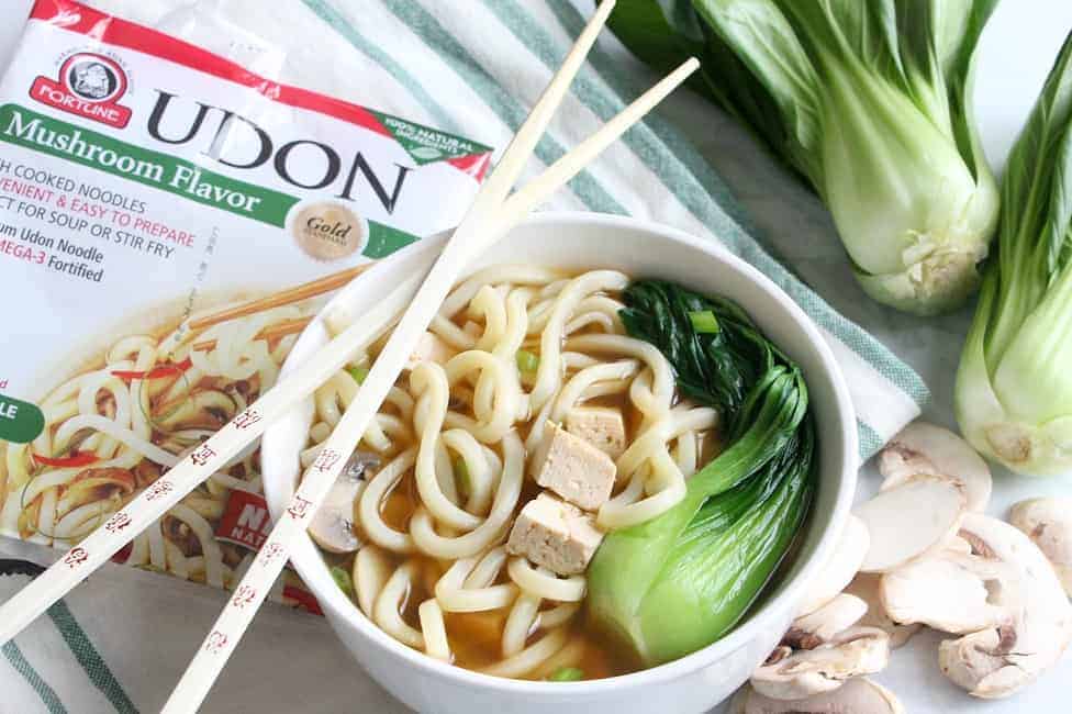 Tofu Teriyaki Noodle Soup | The Bitter Side of Sweet #ad #fortune #chefyaki