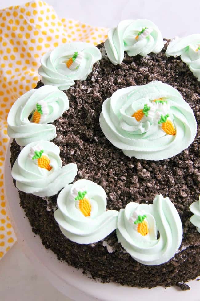 Spring Oreo Ice Cream Cake | The Bitter Side of Sweet #IceCreamCakeBreak #ad Spring Oreo Ice Cream Cake