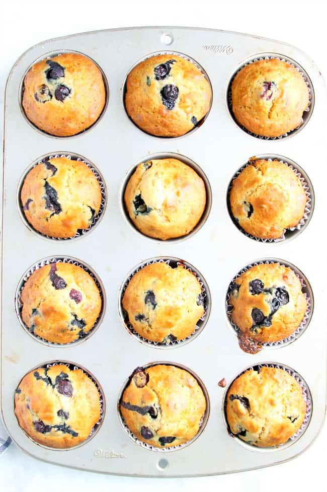 Blueberry Oatmeal Muffins are the prefect way to start your day! With a few simple ingredients and fresh berries these are super easy to make! | The Bitter Side of Sweet #muffins #blueberries #backtoschool Blueberry Oatmeal Muffins