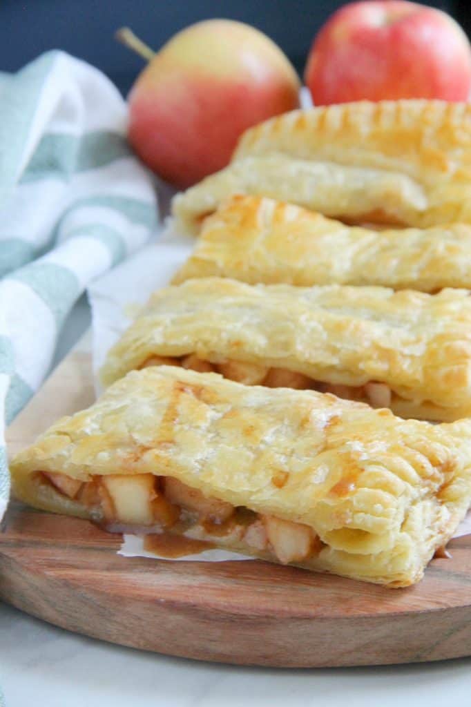 Puff Pastry Apple Slab Pie is the stuff dreams are made of. Easier than just about any other apple pie there is! Perfect for apple season! | The Bitter Side of Sweet #apples #puffpastry #dessert #fallbaking Puff Pastry Apple Slab Pie