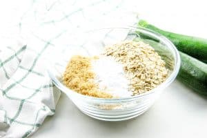 Zucchini Oatmeal Muffins dry ingredients