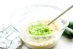 Zucchini Oatmeal Muffins with shredded zucchini
