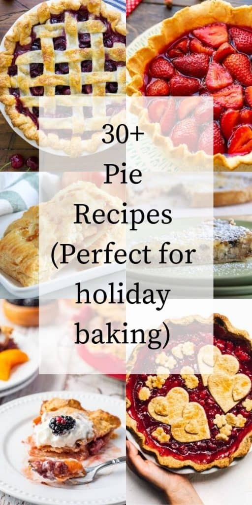 As baking and pie season descends upon up I thought it would be fun to give you guys a bunch of not so traditional 30+ Pie Recipes to check out and make! Happy Baking! Image with 6 pie recipes
