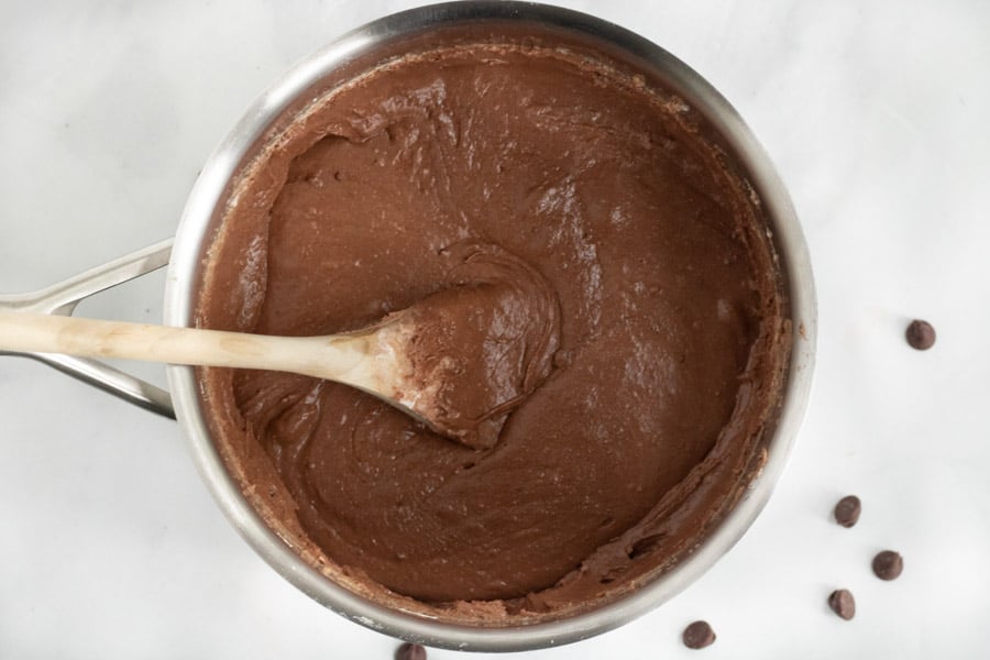 Fudge melted in pot