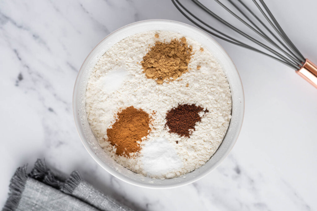 spices in flour.