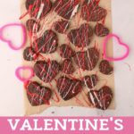 Valentines Day Brownies overhead collage.