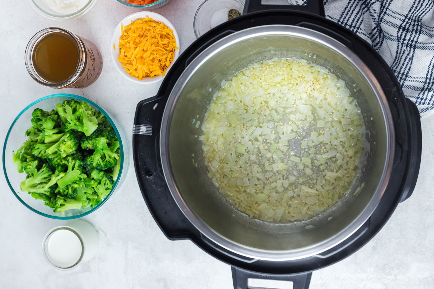 onions cooked in instant pot.