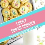Lucky Sugar Cookies collage.