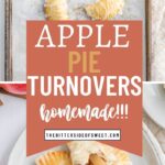 homemade apple pie turnovers photo collage
